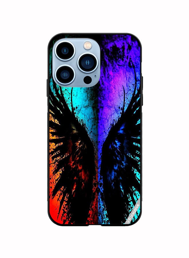 VR CREATIVE Protective Case Cover For Apple iPhone 14 Pro Max Peace Sign Of Butterfly Design Multicolour - Image 1