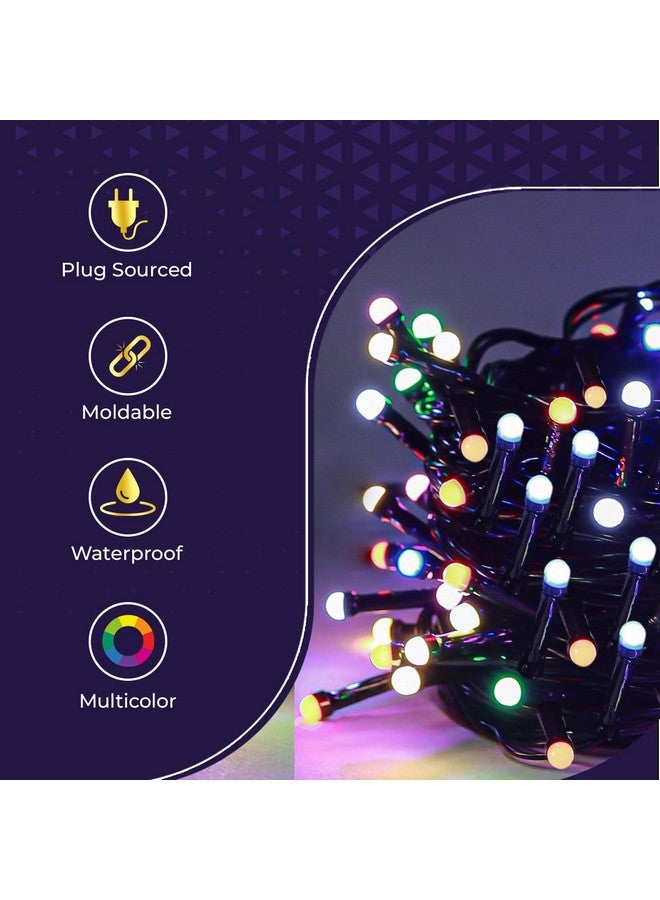 Lexton 40 LED Power Pixel Serial String/Fairy Light | Plug Sourced | Suitable for Home & Outdoor Decoration, Diwali, Christmas, Ramadan, Wedding, Party, Festival (Pack of 5, Multicolor) - Image 3