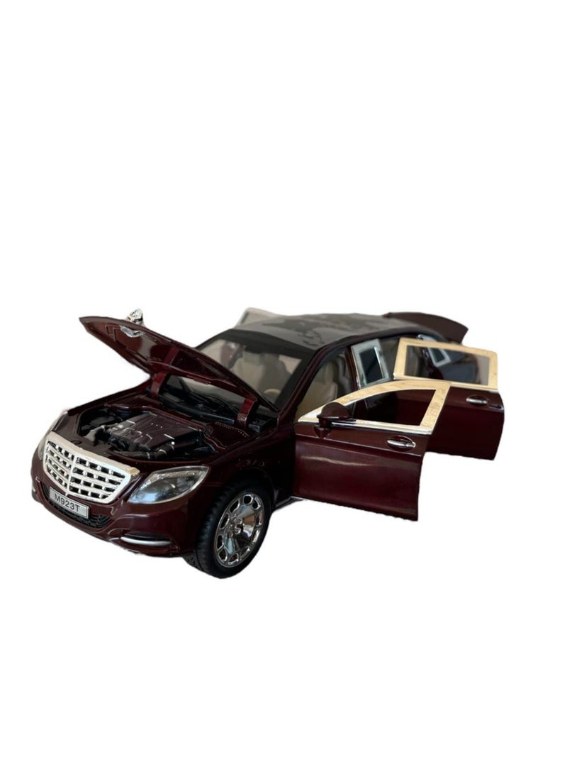 Toyshine 1:24 Metal Die Cast Maybach, Opening Doors, Vehicle Toy Car, 8 Inches, Music and Lights - Image 1