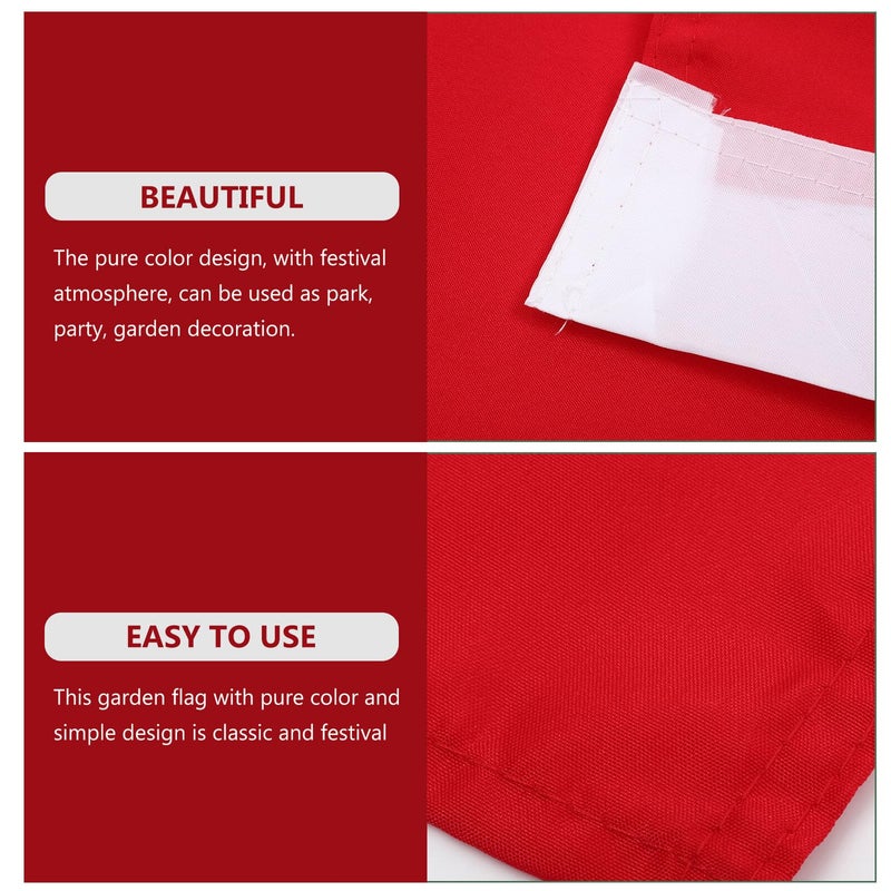 Waterproof Outdoor Garden Yard Flag Set Of 2 40x60cm Red Spring Decoration Banner - Image 4