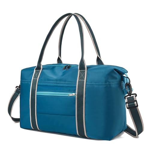 KURGOOL Gym Bag with Wet Pocket Foldable Travel Duffle Bag Carry On Overnight Weekender Bags for Women Travel Gym Yoga - Image 1