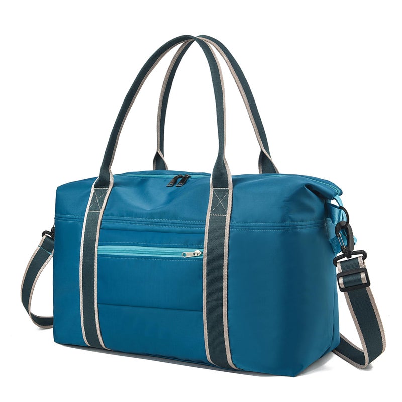 KURGOOL Gym Bag with Wet Pocket Foldable Travel Duffle Bag Carry On Overnight Weekender Bags for Women Travel Gym Yoga - Image 2