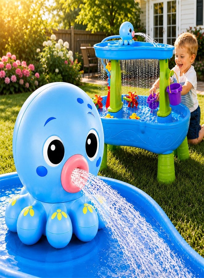 GIGILLI Upgraded Octopus Water Table Pump with Huge Water Output, 3H Non-Stop Fun for Step 2, Rechargeable Water Pump for Water Table, Water Table Accessories for Kids, Toddlers Summer Outdoor Water Toys - Image 1