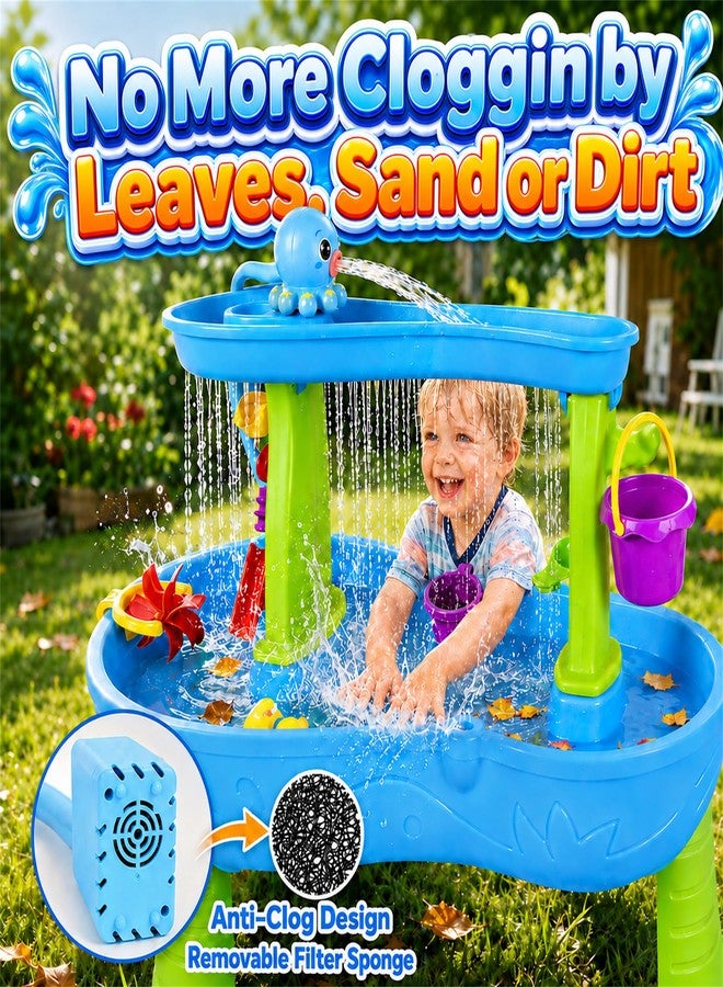 GIGILLI Upgraded Octopus Water Table Pump with Huge Water Output, 3H Non-Stop Fun for Step 2, Rechargeable Water Pump for Water Table, Water Table Accessories for Kids, Toddlers Summer Outdoor Water Toys - Image 5