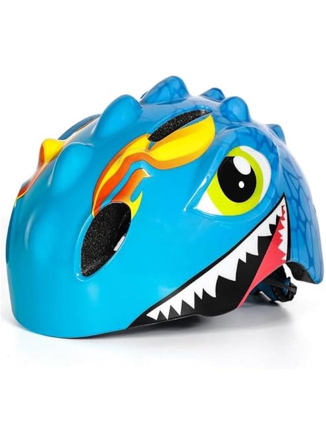 TRASSLE Toddler Helmet, Kids Bike Helmet, Dinosaur Design Multi-Sport Safety Helmet, Toddler Bike Cycling Scooter Helmet, Adjustable Protect Helmet for Kids Cycle for Boys and Girls Age 3-8 - Image 1