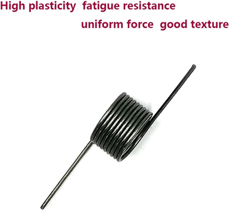 v-Shaped Spring,Torsion Spring, 10pcs Torsion Spring V-Shaped Spring Small Torsion Spring Wire Diameter 0.5mm Outer Diameter 2.5-6mm Angle 60-180 Degrees (Color : 0.5x3mm 3 Laps (90 Degrees)) ( Color - Image 5