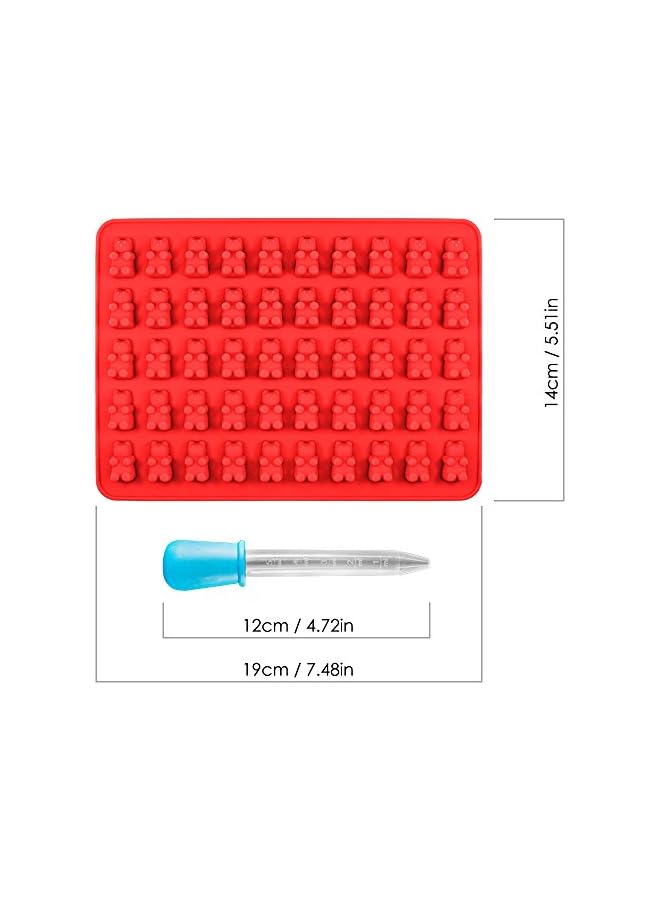 S-TOP Candy Silicone Molds & Ice Cube Trays, 3 Pack Jelly Molds, Chocolate Molds, Soap Molds - Bear - Image 4