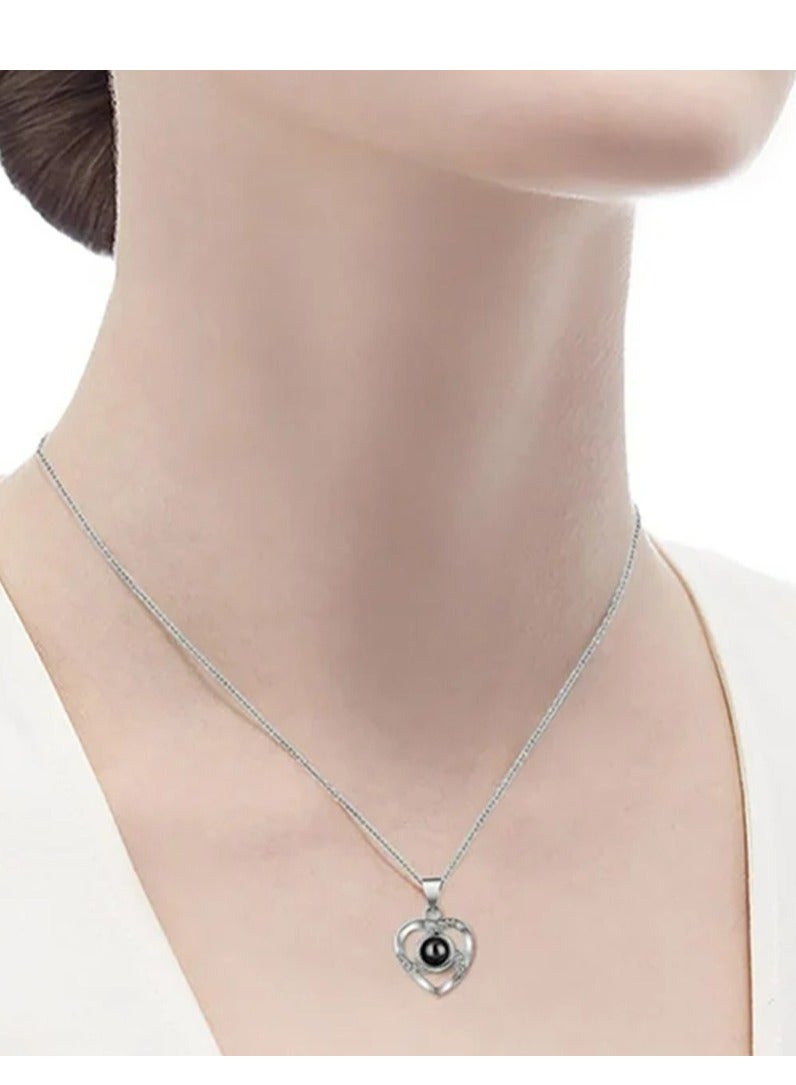 Eternal Real Rose Gift Boxes, Forever Flower Box with Love You Heart Necklace in 100 Languages for Valentine's Day, Romantic Birthday Gift, Anniversary, Mother's Day - Image 3