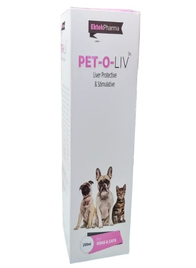 All4Pets Pet-O-Liv Syrup, Supplement 200Ml(Pack of 2)