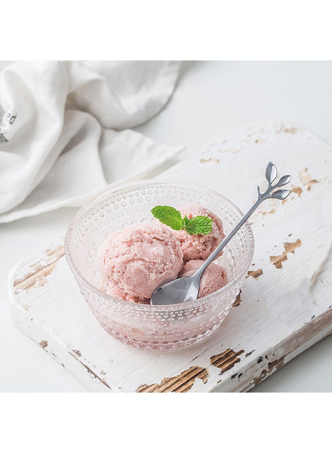 NIBEMINENT 8-Piece Fruit & Dessert Fork Spoon Set Silver - Image 4