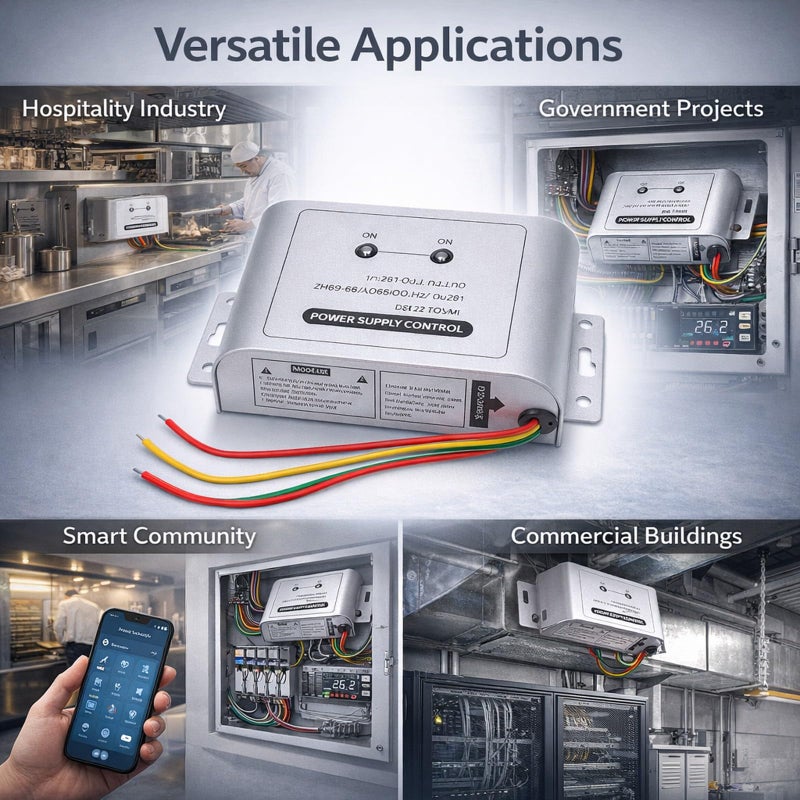 Steel Surface Mount Access Control Power Supply 12V 3A 30W Adjustable Delay - Image 4