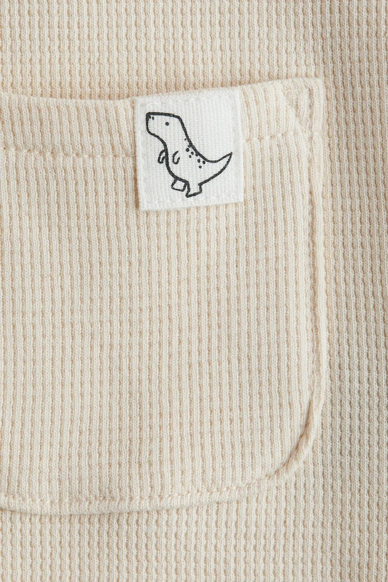 H&M Waffled dungaree shorts