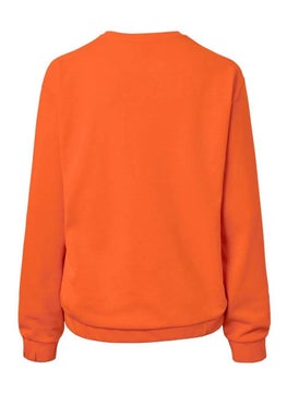 Tchibo Women Round Neck Long Sleeves Embroidered Sweatshirt, Orange  - Image 3