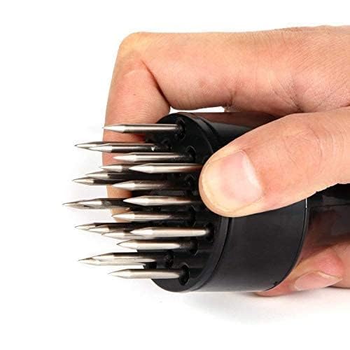 ULTRINA Professional Meat Tenderizer with Stainless Steel Needle Prongs Kitchen Tool | Fast Loose Meat Tenderizer Needle Stainless Steel Tender Meat Hammer - Image 2