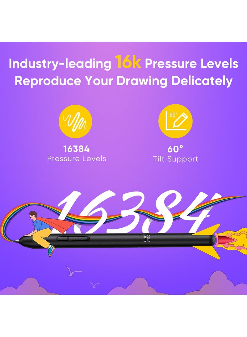 XP-PEN XPPen Deco 640 Drawing Tablet with 16384 Pressure Levels Sensitivity Battery-Free Stylus 6*4 Inch OSU Drawing Pad Graphic Tablet for Digital Drawing Teaching Designing Editing Work for PC Mac Android - Image 3