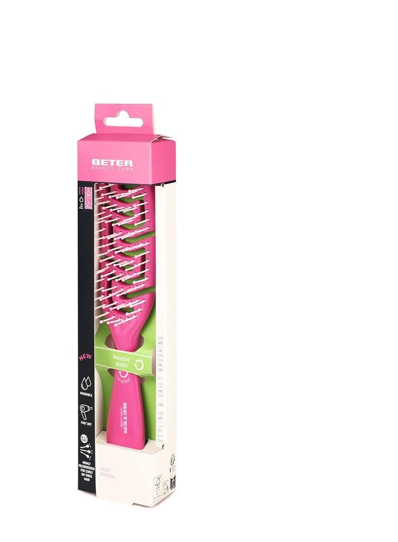 بي تي بيتر - فرشاة فك تشابك الشعر لتكثيف شعرك - مصنوعة من البلاستيك المعاد تدويره - Image 2