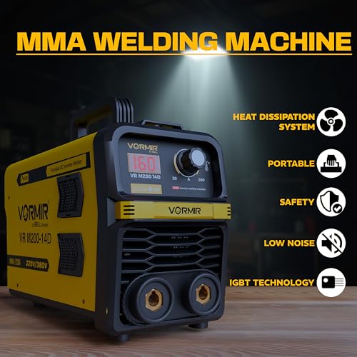 IBELL TOOLS iBELL VORMIR VR M200-14D Dual-Phase 200A Inverter ARC Welding Machine, 220V Home & 380V Industrial Power, IGBT, Hot Start, Anti-Stick, Arc Force, Ideal for DIY & Industrial Welding, 1-Year Warranty. - Image 2