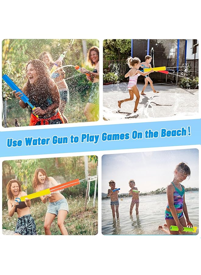 Excefore 6Pack Water Toys Pool Foam Blaster Squirt Toys Noodle Design Lightweight 40Ft Range Summer Outdoor Swimming Pool Backyard Beach Water Game Fighting Play Toys For Kids Adults - Image 5