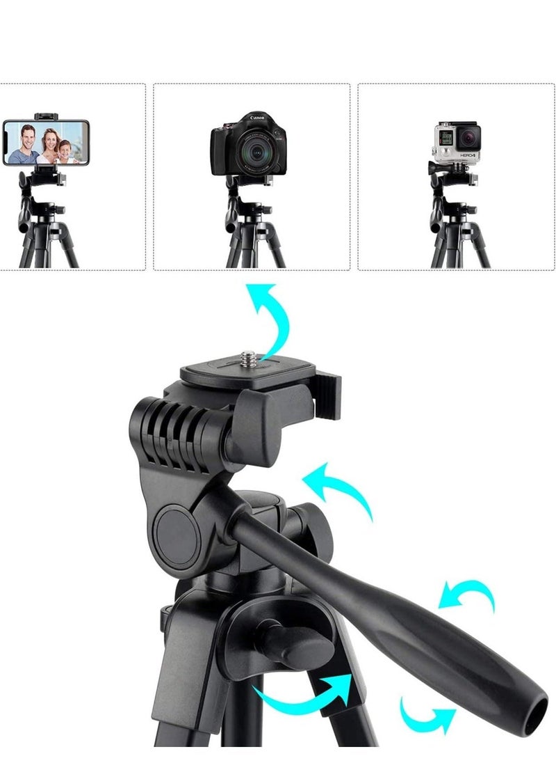Generic Flexible Tripod, 136cm Extendable Phone Tripod Stand with Carry Bag,Cell Phone Tripod with Wireless Remote,Universal Tripod for Video Selfie,iPhone Tripod Stand Travel Camera Tripod  - Image 4