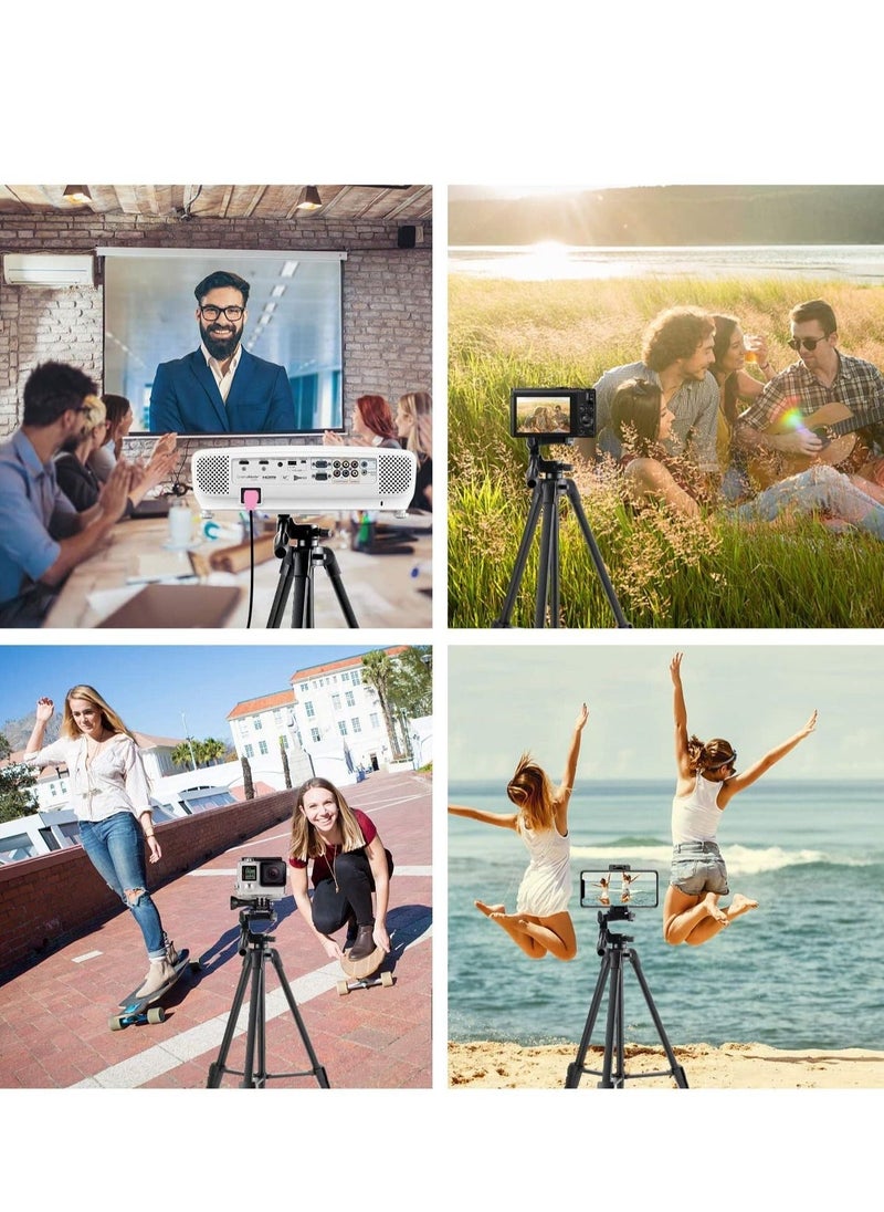 Generic Flexible Tripod, 136cm Extendable Phone Tripod Stand with Carry Bag,Cell Phone Tripod with Wireless Remote,Universal Tripod for Video Selfie,iPhone Tripod Stand Travel Camera Tripod  - Image 3
