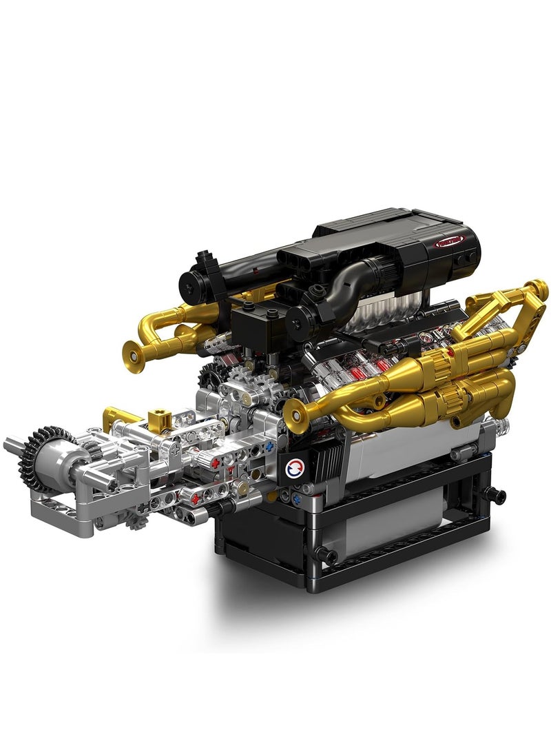 mould king 10224 Valkyrie V12 Engine Building Kit,High-Detail Mechanical Model with Working Pistons and Gears - Image 2