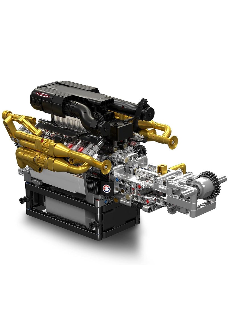 mould king 10224 Valkyrie V12 Engine Building Kit,High-Detail Mechanical Model with Working Pistons and Gears - Image 3