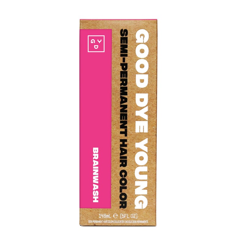 Good Dye Young Semi-Permanent Hair Color, Vegan and Cruelty-Free Hair Dye, Last up to 24 Washes, Non-Damaging Conditioning Hair Color (5FL OZ, Brainwash) - Image 1
