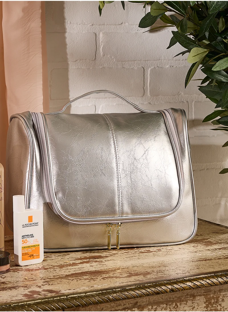 Ginger Metallic Cosmetic Bag