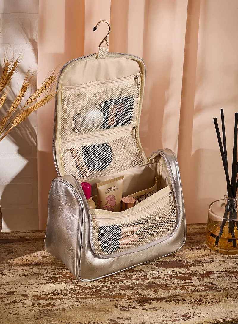 جينجر Metallic Cosmetic Bag