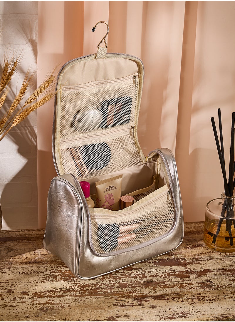 Ginger - Metallic Cosmetic Bag - Image 1
