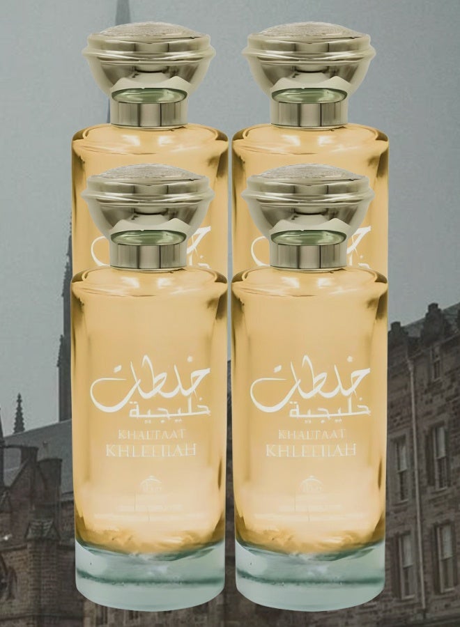 manar 4 Pieces Khaleeji Mix Perfume For Unisex 100ml EDT - Image 1