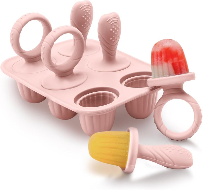 mislili Silicone Baby Popsicle Molds with Sticks, Mini Popsicles Molds for Babies Breastmilk Popsicle Molds for Teething Relief, Frozen Treats Maker Popsicle Maker Ice Pop Mold for Toddlers Kids - Image 1