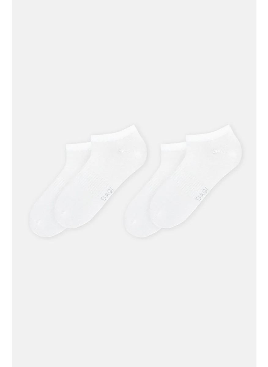 داجي White Men's Sports Socks 2 Pack