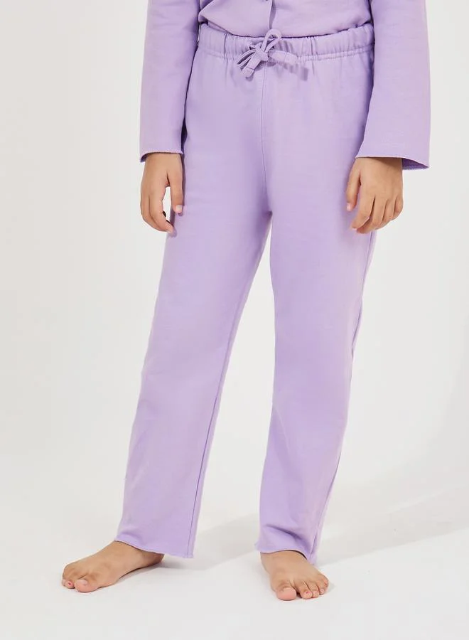 Styli Collared Button Down Shirt & Pyjama Set