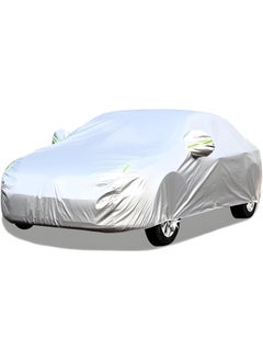 CHHQLZS Car Cover with Reflective Strips – UV Protection, Windproof, and Dustproof Full Car Cover for Indoor and Outdoor Use, Fits Sedans, SUVs, and Trucks  - Image 1