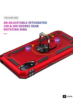 Generic Protective Case Cover For Samsung Galaxy M01 Shockproof TPU + PC Protective Case with 360 Degree Rotating Holder  - Image 3