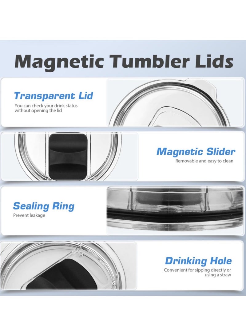 Reema Tumbler Lids for Yeti,20 oz Magnetic Replacement Covers for 20 oz Tumbler, 16 oz Pints, 10/24 oz Mug, 10 oz Lowball, for Ozark Trail, Old Style Rtic  - Image 3