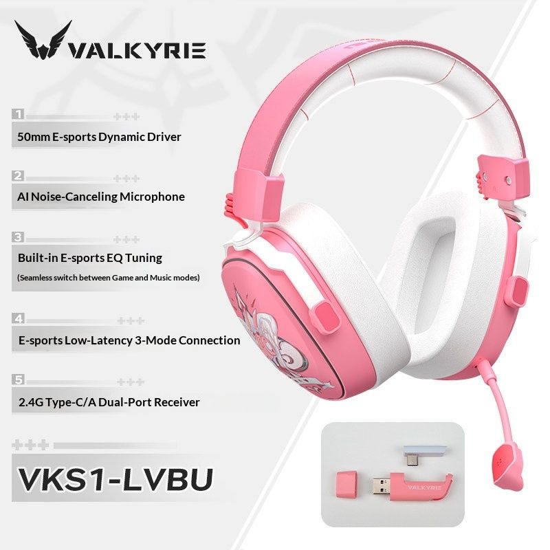 Valkyrie سماعة سلكية VALKYRIE VK S1 - وردي - Image 1