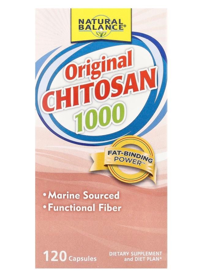 Natural Balance شيتوزان أصلي 1000 120 كبسولة