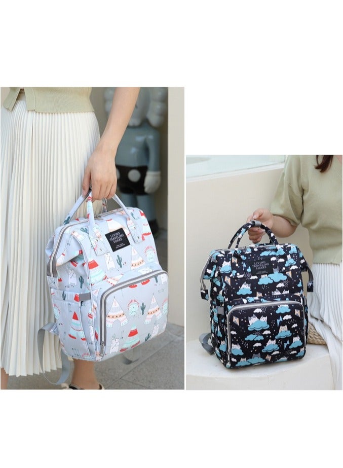 Portable Large Capacity Leisure Multifunctional Backpack, Baby Stroller Hanging Bag - Image 3