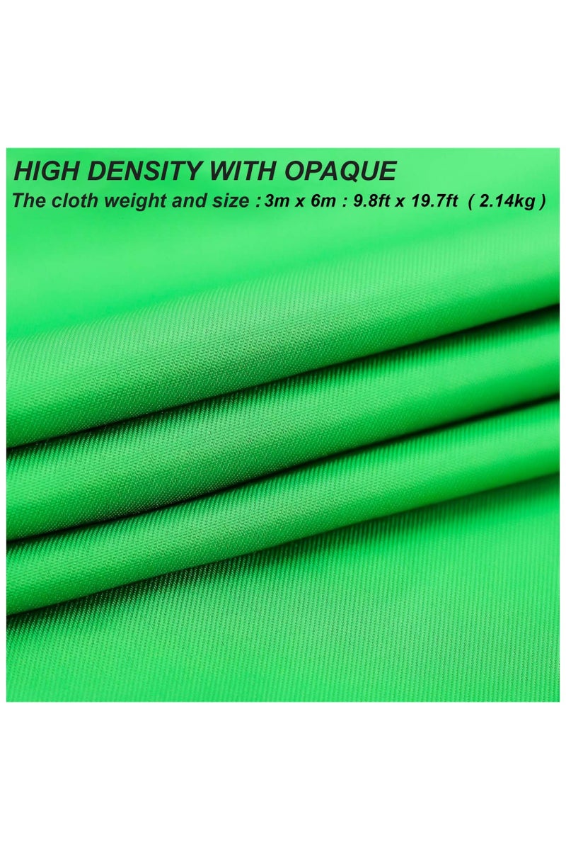 Coopic Create Cool Pictures 3x6m Green Muslin Cotton Photography Background Backdrop Screen Sheet for Photo Studio Photography, Video and Television - Image 3