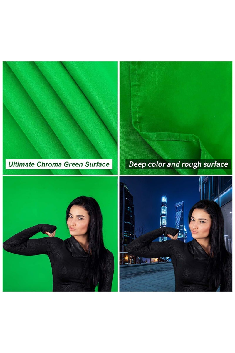 Coopic Create Cool Pictures 3x6m Green Muslin Cotton Photography Background Backdrop Screen Sheet for Photo Studio Photography, Video and Television - Image 5