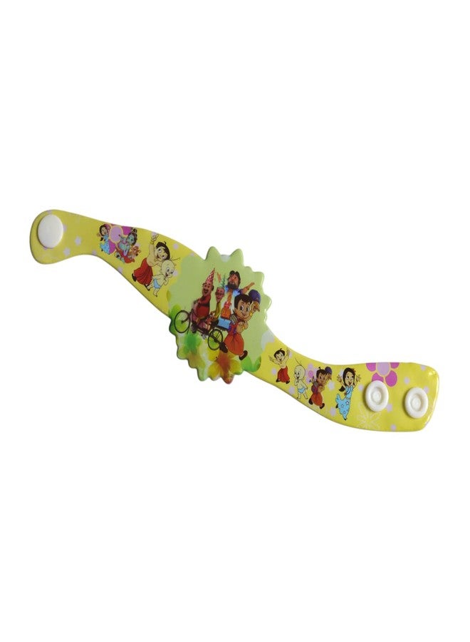 OAFISH Handicraft Storerom presents Kid's Rakhi for Brother on Raksha Bandhan gifting (yellow color Bhem and Chutki Rakhi) - Image 1