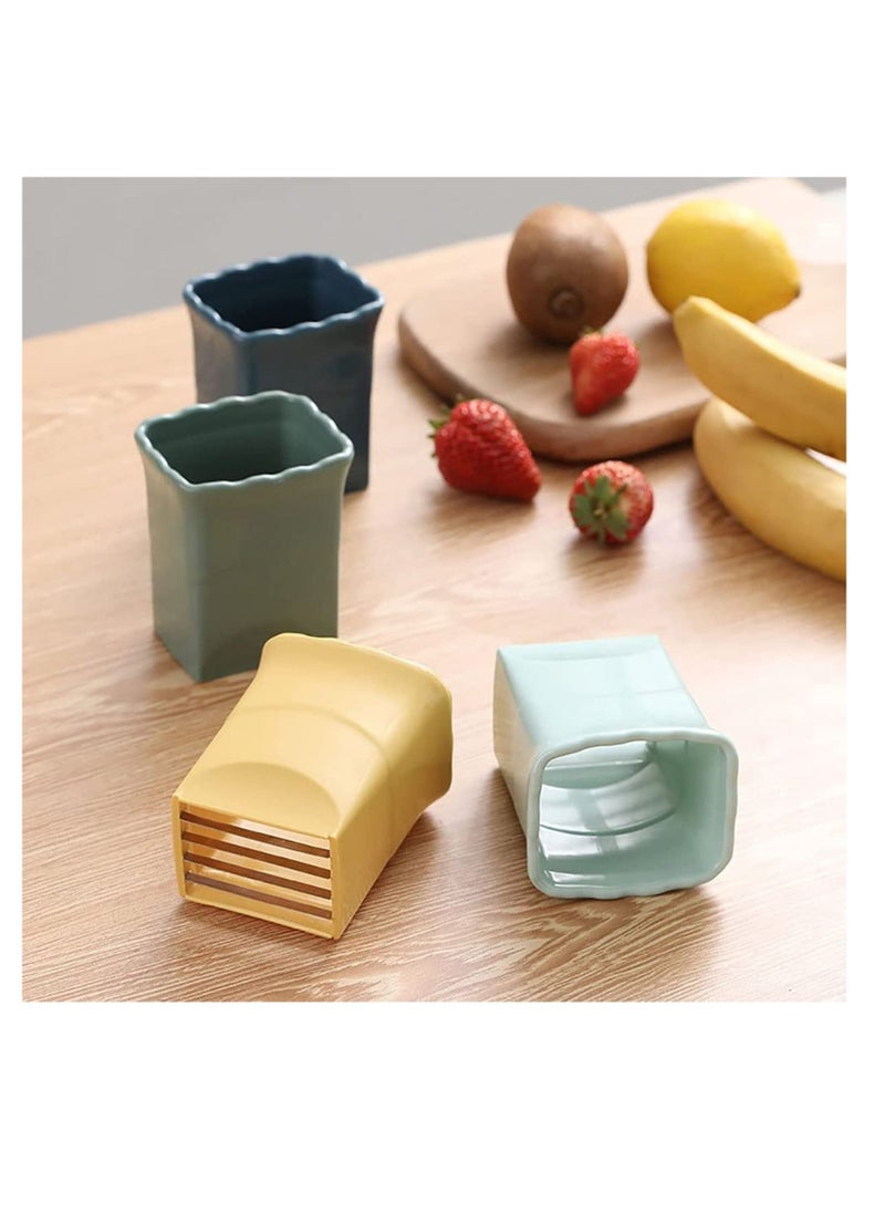 Excefore - Cup Slicer, 3 Pcs New Fruit Slicer Egg Slicer, Stainless Steel Cup Slicer Handheld, Creative Kitchen Cutter Gadget, for Quickly Making Fruit Vegetable Salad - Image 1