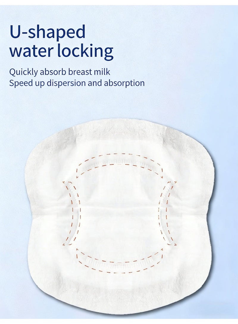 100 Count Disposable Nursing Pads, U-Shape Shell Design with Patent Elastic Edge, Individually Wrapped, Gap-Free Fit & Leak Proof - Image 2