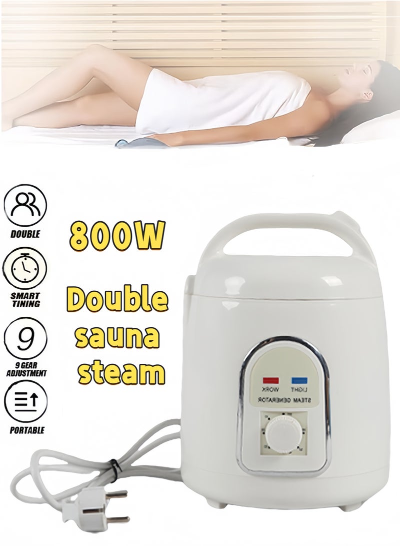 Berma Baby Sauna Steamer Portable Steam Sauna Generator Pot Explosion-Proof Machine Evaporator for Home SPA Shower, Body Relaxation, Face Beautifying 1.8L (Sauna Steamer) - Image 1