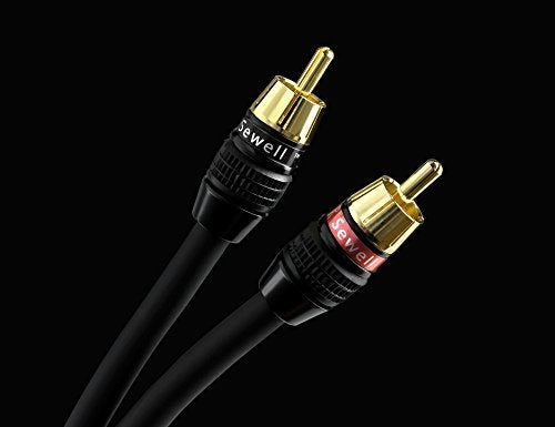 Sewell Deadbolt RCA Plugs, 4 Pairs, Fast-Lock Technology, 24k Gold Plated Speaker Plugs, Premium Solderless SW-32888-4 - Image 5