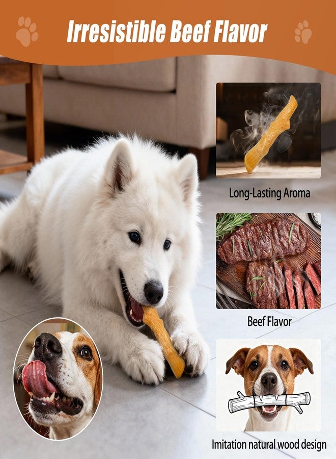 SCHITEC Dog Chew Toy, Durable Chew Stick for Moderate Chewers, Long Lasting Dog Bone Toy with Beef Flavor, Tough Teething Dog Toy for Puppies Small Dogs Under 30lbs (S-2Pack) - Image 3