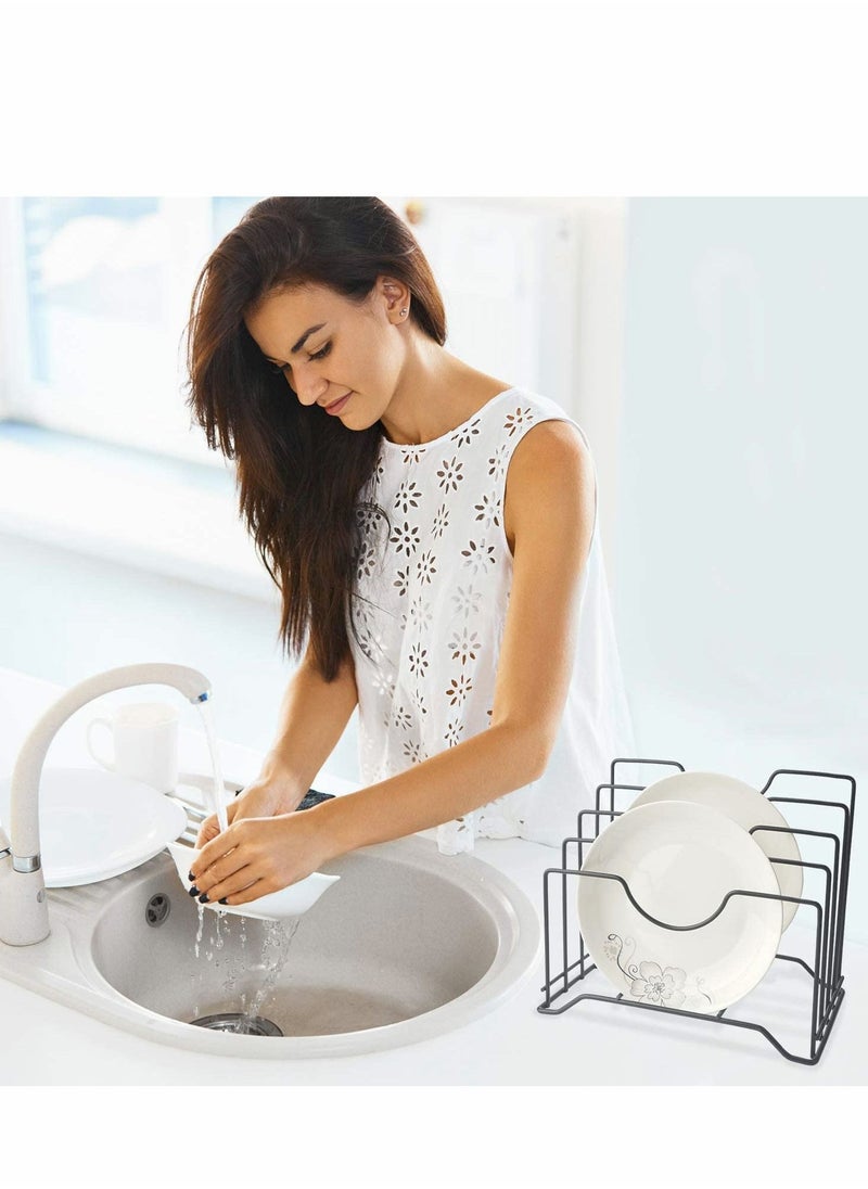 Y&D Pot Lid Holder, Expandable and Pan Organizers Rack Cover Cabinet Pantry Holder Organizer, Multifunctional Kitchen Cookware Chopping Board Organizer Storage  - Image 2