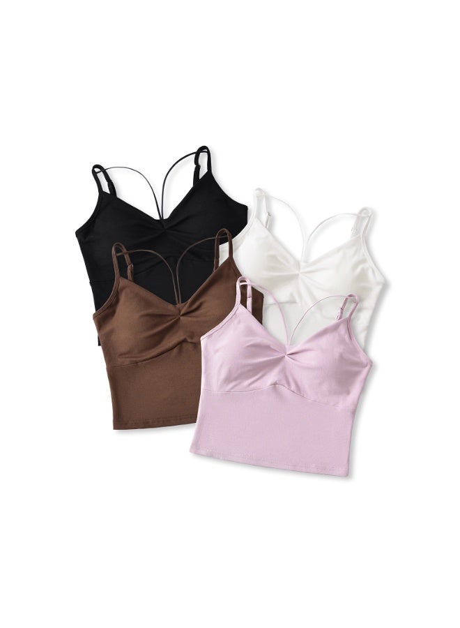 KUYING New Comfortable Skin Friendly Breathable And Slim Fit Vest Set Of 4  - Image 1
